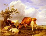 Thomas Sidney Cooper In The Canterbury Meadows painting